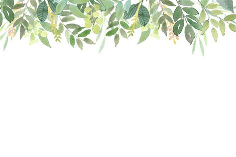 Green Leaves Frames Foliage Clipart, Greenery Wedding Invites, Leaf Clip Art, Watercolor Clipart ...