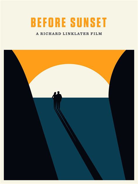 BEFORE SUNSET - 3 POSTER SET | Before sunset movie, Movie posters minimalist, Sunset movies