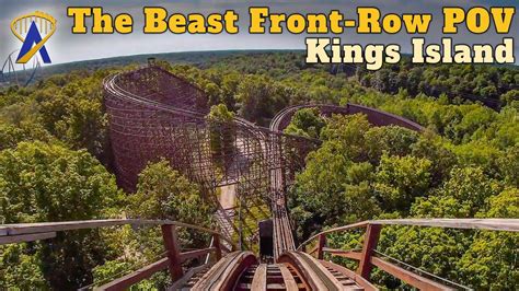 The Beast Wooden Roller Coaster Front Row POV at Kings Island - YouTube