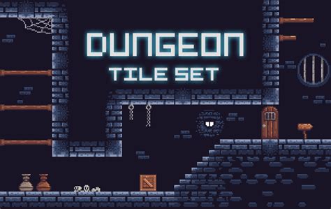 Dungeon Platformer Tile Set (Pixel Art) by David G