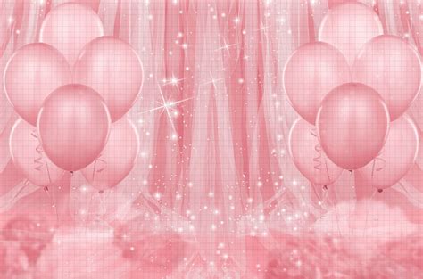 Pink Balloons Digital Background Backdrop Photography 1st - Etsy Canada