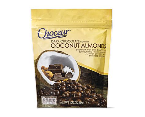 Choceur Dark Chocolate Coconut or Milk Chocolate Sea Salt Caramel Almonds | ALDI US