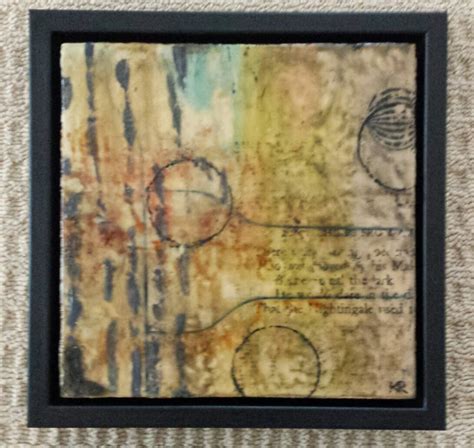 Art for Coffee's Sake: Commissioned Triptych: Untitled, Encaustic on Wood each 12x12 unframed ...