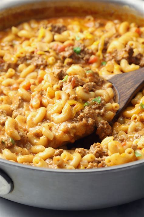 Cheeseburger Macaroni Skillet Meal - The Toasty Kitchen