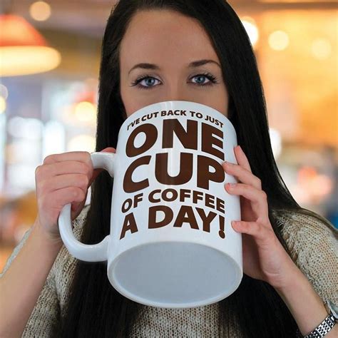 Huge 64 oz One Cup a Day Coffee Cup Mug #CupOfCoffee #CoffeeHumor #CoffeeQuotes | Taza de café ...