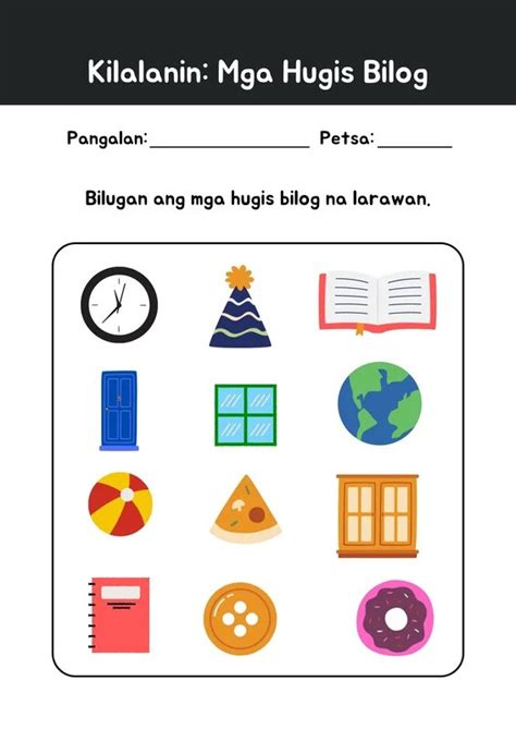 Mga Hugis Worksheet 1filipino Math Worksheets | Images and Photos finder