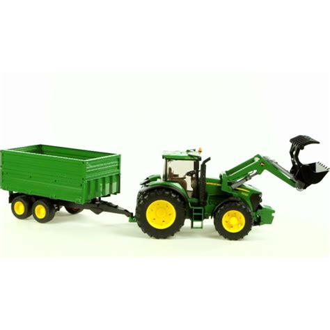 Bruder 03055 John Deere tractor and trailer - Steam & Moorland Garden Centre