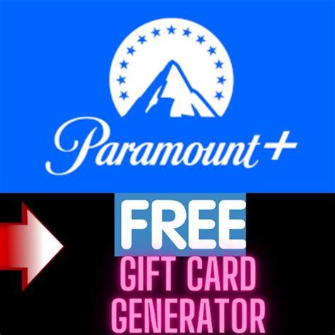 **FREE** Paramount Plus Gift Card Generator Without Verification's ...