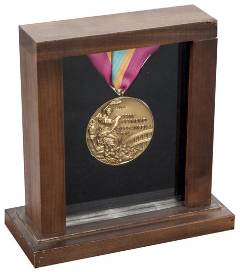 Lot Detail - 1984 Los Angeles Olympic Sample Gold Medal with Display Case