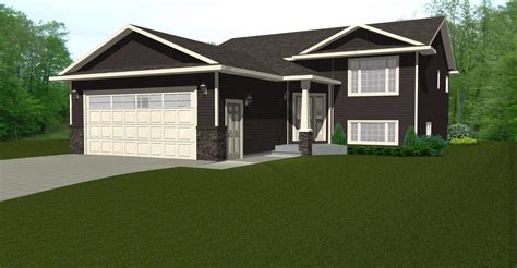 split entry add on | Garage house plans, House plans, Chalet style homes