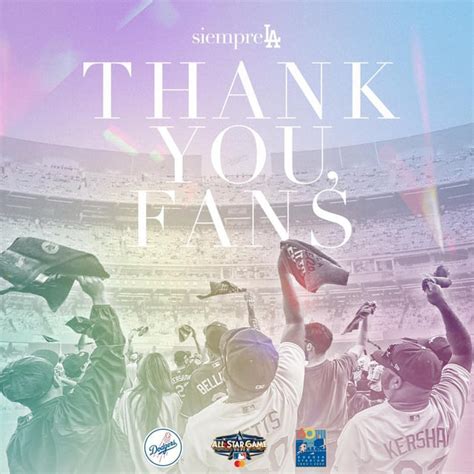 Thank you, fans. : r/Dodgers