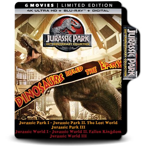 Jurassic Park - 6 Movies [Collection] v3 by justbedom on DeviantArt