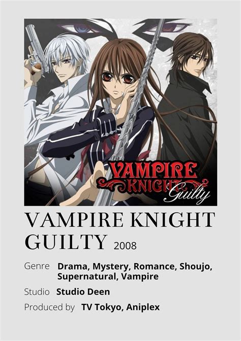 Vampire Knight Guilty | Vampire knight, Anime films, Anime reccomendations