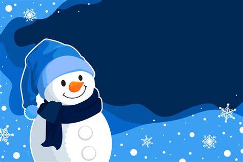 Blue Snowman vector Background 4748812 Vector Art at Vecteezy