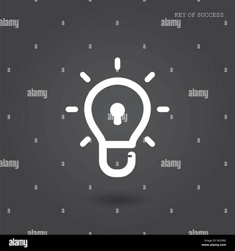 Creative light bulb idea concept with padlock symbol. Security sign , business ideas .Vector ...