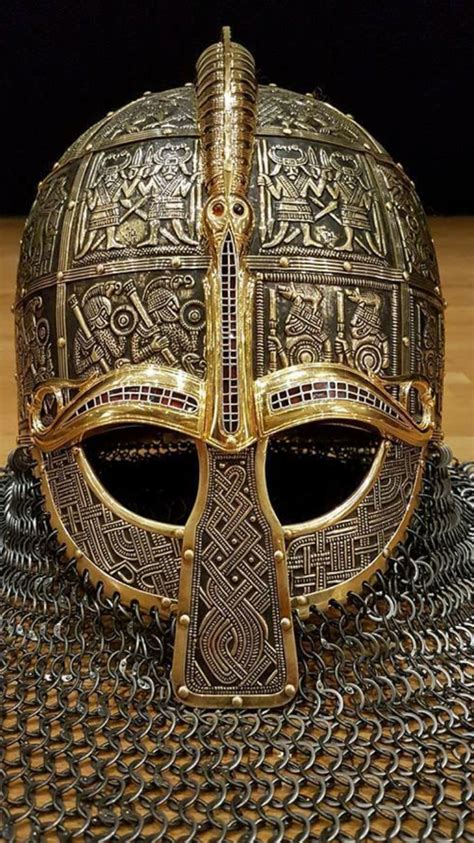 Peter Morwood, museum-of-artifacts: Elite norse helmet. Vendel...