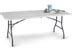 For Living 6-ft Portable Indoor/Outdoor Plastic & Metal Folding Table with Handle, White ...