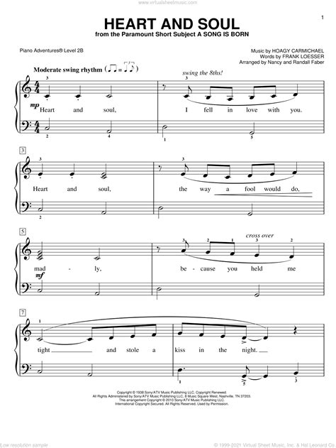 Carmichael - Heart and Soul sheet music (intermediate/advanced) for ...