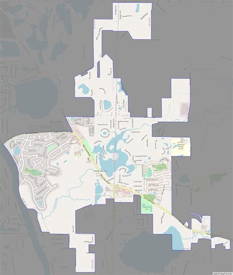 Map of Island Lake village