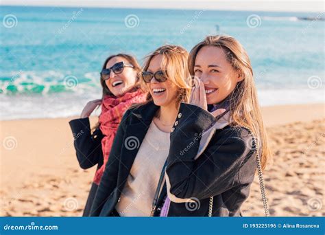 Three Women Friends Laughing Together - Female Friendship Concept Stock Photo - Image of lady ...