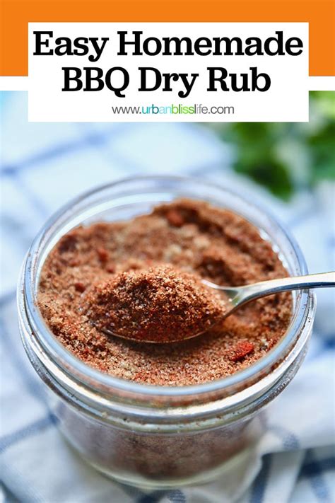 Best BBQ Rub / BBQ Seasoning Recipe - Urban Bliss Life