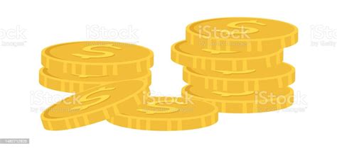 Gold Coins Pile Stock Illustration - Download Image Now - Banking, Business, Coin - iStock