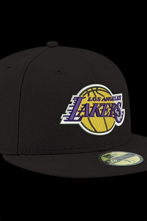 Los Angeles Lakers Black 59FIFTY Fitted Hat - ShopperBoard