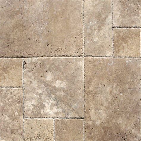 MSI Walnut Blend Pattern Honed-Unfilled-Chipped Travertine Floor and Wall Tile (1 kit / 8 sq. ft ...