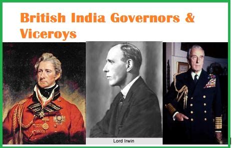 British India Governor Generals and Viceroys-GK Questions - PSC GKLokam