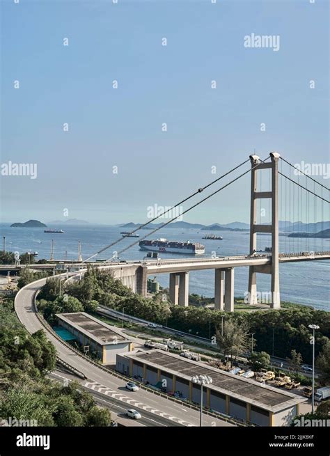 HONG KONG Tsing Ma Bridge Stock Photo - Alamy