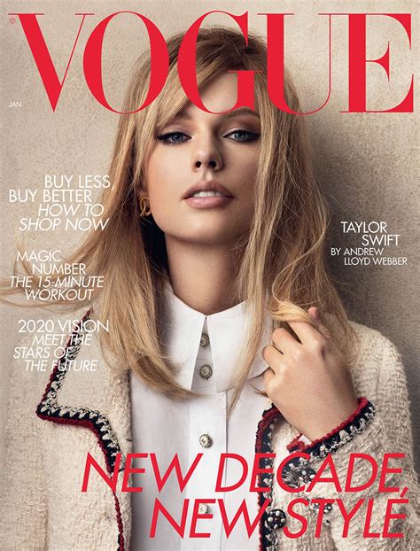 Taylor Swift covers British Vogue January 2020 by Craig McDean ...