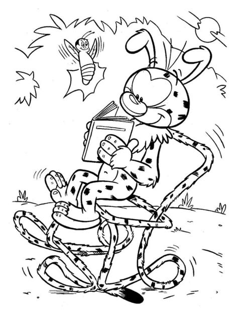 Livre de coloriage Marsupilami à lire en ligne et à imprimer