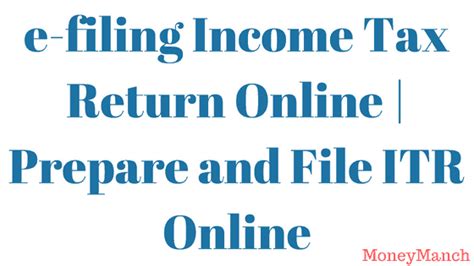 Income Tax Return Online, e-filing, Prepare and File ITR Online