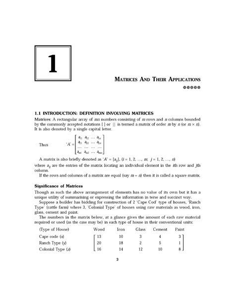 1- Matrices and their Applications - 4 Engineering Mathematics through ...