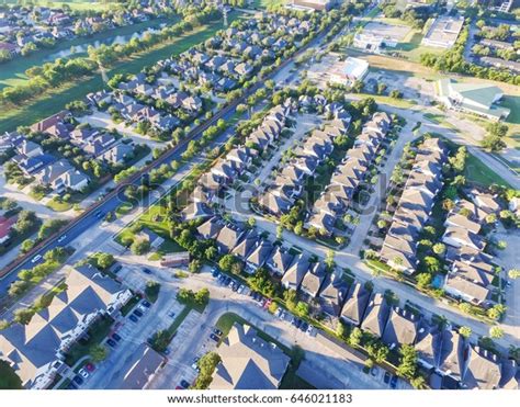 Aerial View Residential Houses Neighborhood Apartment Stock Photo 646021183 | Shutterstock