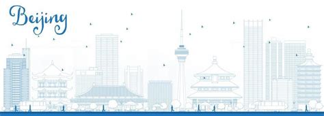 Beijing Skyline Vector Art, Icons, and Graphics for Free Download