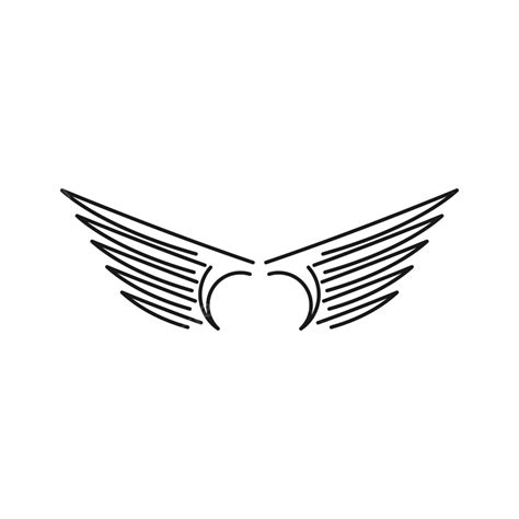 Wings Design Vector Hd PNG Images, Wings Logo Vector Design, Wings ...