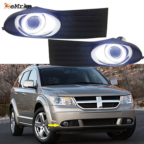 For Dodge Journey R/T SXT JC 2009 2011 3in1 Led Angel Eye DRL Signal Light H11 Halogen / Xenon ...