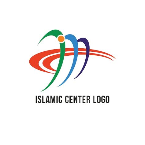 Premium Vector | Islamic center logo that is full of beauty and authority