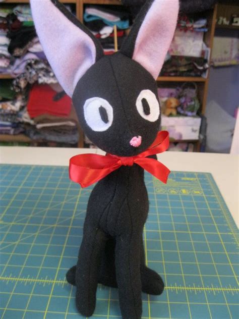 Jiji Plushie inspired by Kiki's Delivery Service - Etsy | Plushies ...