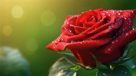 A 4K ultra HD wallpaper of a close-up of a single rose petal, glistening with dewdrops in the ...