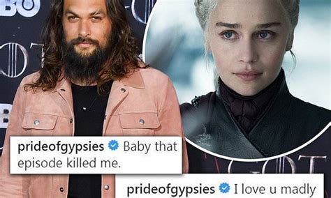 Jason Momoa shows his love for Game of Thrones star Emilia Clarke Love ...