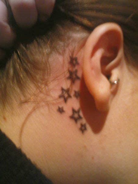 Tattoos Gallery (stars tattoo behind the ear) | Star tattoos, Tattoos, Star tattoos behind ear