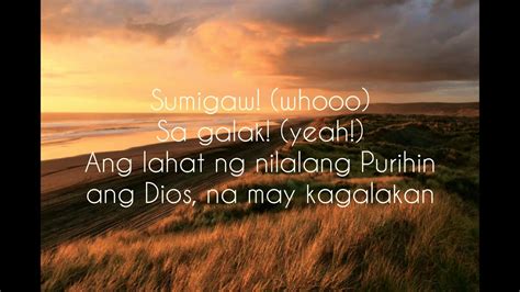 Sumigaw sa Galak / Tagalog Worship Song / Lyrics Video / Musikatha ...