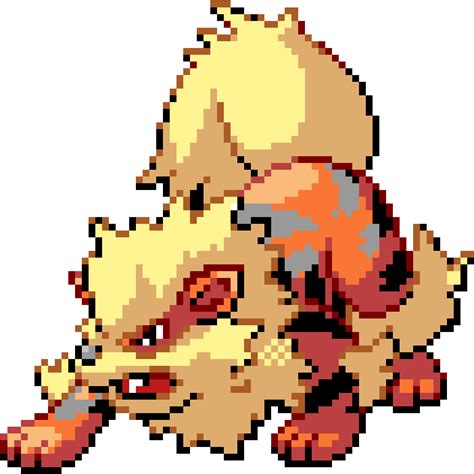 Arcanine - Arcanine Pixel Art Clipart - Large Size Png Image - PikPng