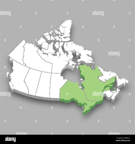 Central Canada region location within Canada 3d isometric map Stock Vector Image & Art - Alamy