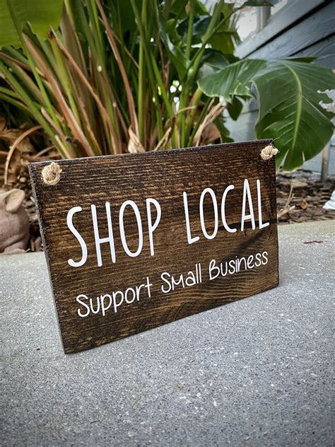 Shop Local Sign Small Business Sign Shop Small Sign | Etsy