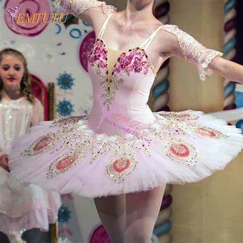 Adult Professional Ballet Tutus Pink Pancake Platter Classical Ballet Costumes Women Nutcracker ...