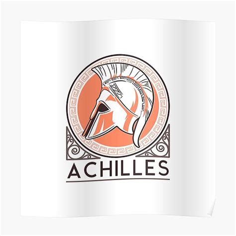 "Achilles Greek mythology heroes " Poster for Sale by sreckov-desig ...