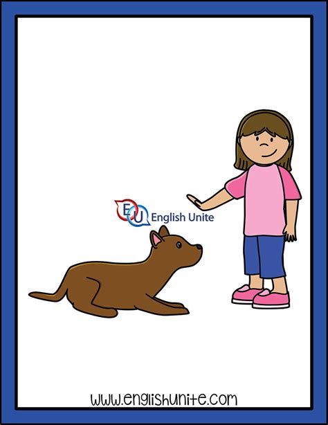 English Unite - Clip Art Single - Stay Dog